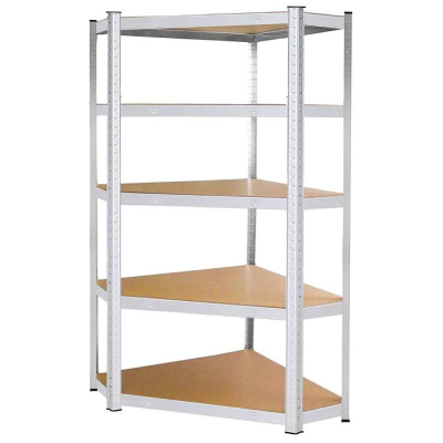 Rohový regál 180x90x40 cm, 5 polic SPRINGOS HA5214