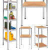 Kovový regál 180x40x40 cm 5 polic SPRINGOS HA5257