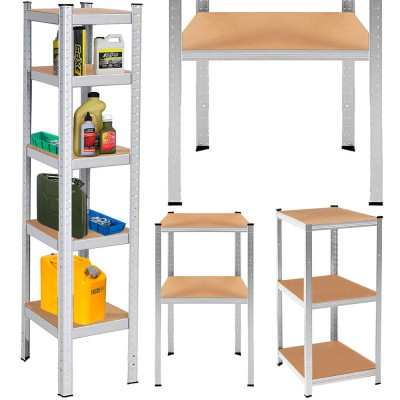 Kovový regál 180x40x40 cm 5 polic SPRINGOS HA5257