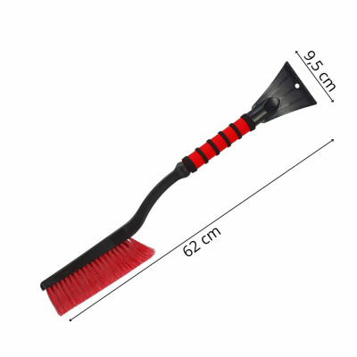 Škrabka na auto se smetáčkem 62 cm SPRINGOS HA5246 červená