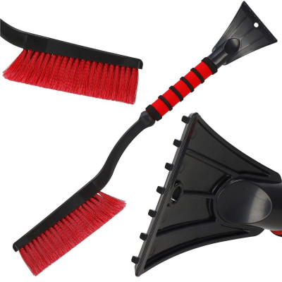 Škrabka na auto se smetáčkem 62 cm SPRINGOS HA5246 červená