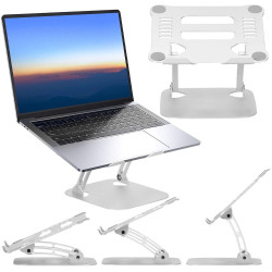 Stojan na notebook SPRINGOS LAPTEQ stříbrný