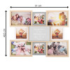Fotorámeček na 9 fotek 51x37 cm SPRINGOS PANORAMA PF0031 hnědý