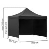 GP0004 ZAHRADNÍ STAN 3 X 3 M ČERNÝ