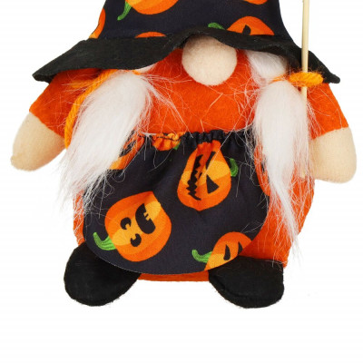 Skřítek GNOM s koštětem 20 cm SPRINGOS HALLOWEEN