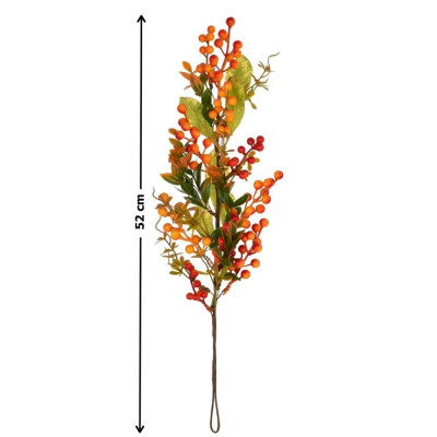 Větvička s jeřabinami 52 cm