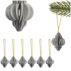 CA1499 VÁNOČNÍ PAPÍROVÉ OZDOBY 6 KS.