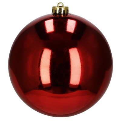 Vánoční baňky červené mix 15 cm, sada 3ks CA1364