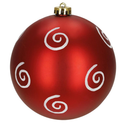Vánoční baňky červené mix 15 cm, sada 3ks CA1364
