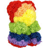 Medvídek z růží 30 cm SPRINGOS ROSE BEAR barevný