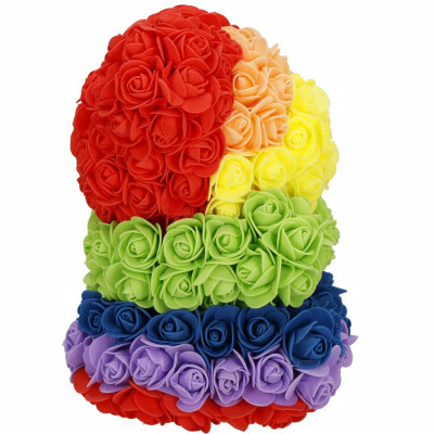Medvídek z růží 30 cm SPRINGOS ROSE BEAR barevný