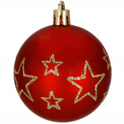 Vánoční baňky barevné mix 6 cm, sada 30ks CA1133