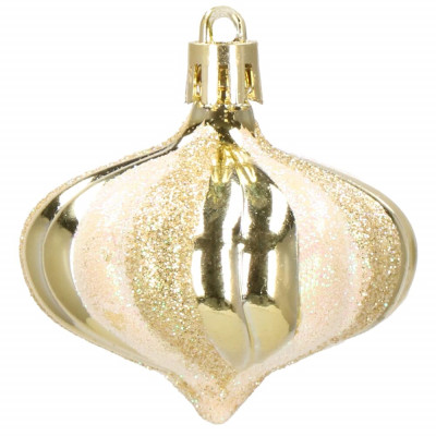 Maxi 77 dílná sada vánočních ozdob zlatá CA1167