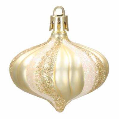 Maxi 77 dílná sada vánočních ozdob zlatá CA1167