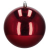 Vánoční baňky červené mix - 13 cm, sada 6ks CA0988