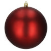 Vánoční baňky červené mix - 13 cm, sada 6ks CA0988
