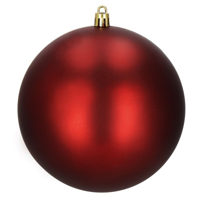 Vánoční baňky červené mix - 13 cm, sada 6ks CA0988