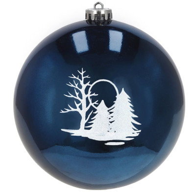 Vánoční baňky modré mix - 15 cm, sada 3ks CA1363