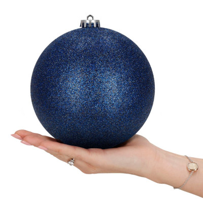 Vánoční baňky modré mix - 15 cm, sada 3ks CA1363