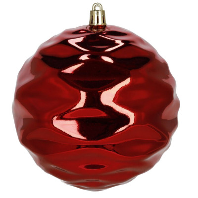 Vánoční baňky zlato-červené mix - 12/6 cm, sada 37ks CA0963