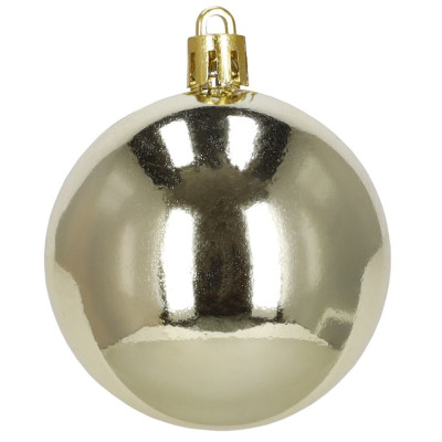 Vánoční baňky zlato-červené mix - 12/6 cm, sada 37ks CA0963