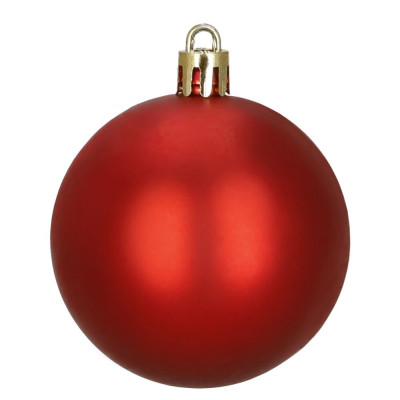 Vánoční baňky zlato-červené mix - 12/6 cm, sada 37ks CA0963