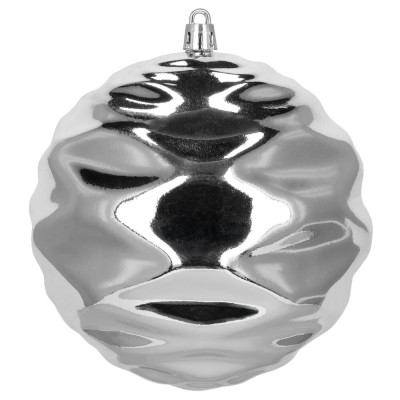 Vánoční baňky stříbrné mix - 12/6 cm, sada 37ks CA0964