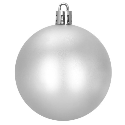 Vánoční baňky stříbrné mix - 12/6 cm, sada 37ks CA0964