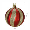Vánoční baňky červeno-zlaté - 6 cm, sada 6ks CA1400
