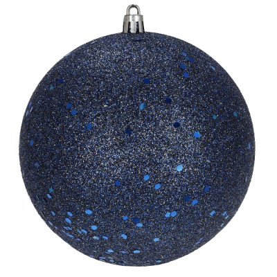 Vánoční baňky modré mix - 12 cm, sada 4ks CA1368