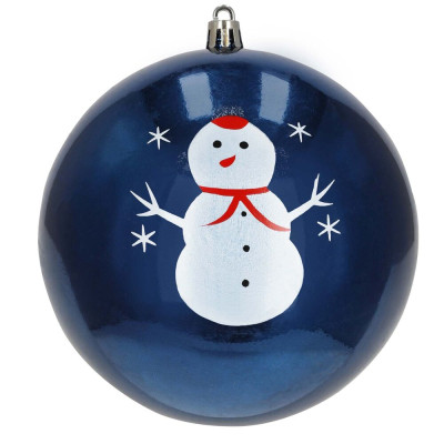 Vánoční baňky modré mix - 12 cm, sada 4ks CA1368