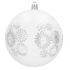Vánoční baňky bílé - 10 cm, sada 4 ks CA1429