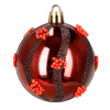 Vánoční baňky červené mix 7/6/5 cm, sada 40ks, CA1523