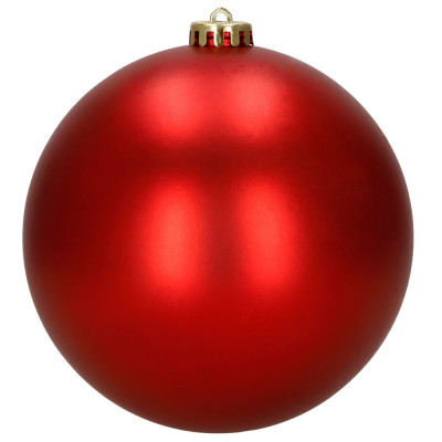 Vánoční baňky - červené mix 15 cm, sada 6ks CA1528