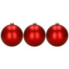 Vánoční baňky - červené mix 15 cm, sada 6ks CA1528