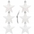 Hvězdy 7cm, sada 6ks, vánoční ozdoby CA1147