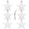 Hvězdy 7cm, sada 6ks, vánoční ozdoby CA1147