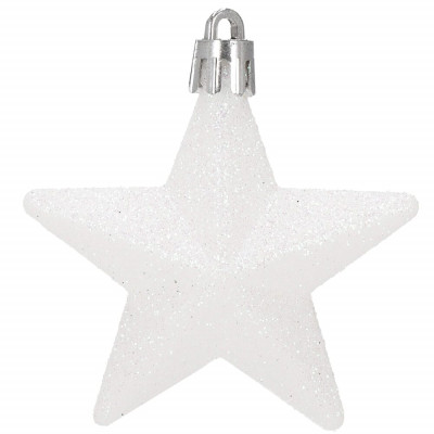 Hvězdy 7cm, sada 6ks, vánoční ozdoby CA1147