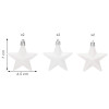 Hvězdy 7cm, sada 6ks, vánoční ozdoby CA1147