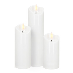 LED svíčka s pohyblivým plamenem 18,5 cm 2xAA SPRINGOS HA7553
