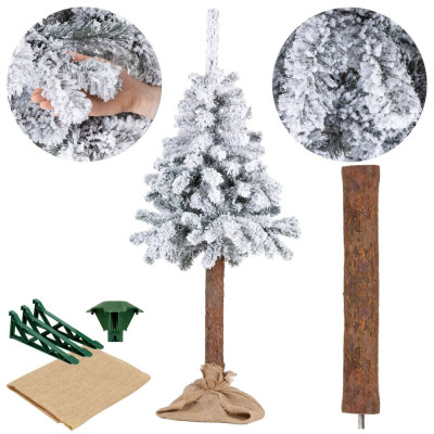 Vánoční stromek Smrk zasněžený na kmínku 160 cm