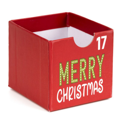 CA1509 ADVENTNÍ KALENDÁŘ 20,5 X 19,5 X 19,5 CM