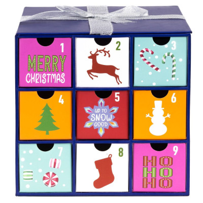 CA1509 ADVENTNÍ KALENDÁŘ 20,5 X 19,5 X 19,5 CM