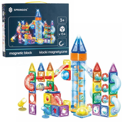 Magnetická stavebnice 134 dílků SPRINGOS KG0062