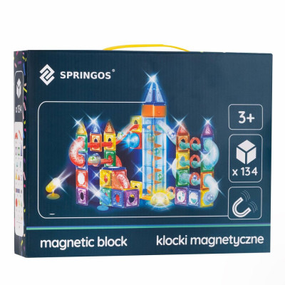 Magnetická stavebnice 134 dílků SPRINGOS KG0062