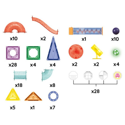 Magnetická stavebnice 134 dílků SPRINGOS KG0062