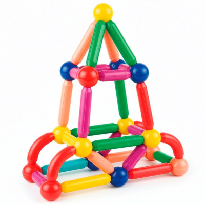 Magnetická stavebnice 100 dílů SPRINGOS KG0051