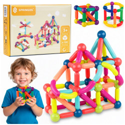 Magnetická stavebnice 128 dílů SPRINGOS KG0050