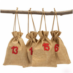 Adventní kaledář sáčky 10x15 cm sada 24ks SPRINGOS CA1471