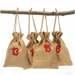 Adventní kaledář sáčky 10x15 cm sada 24ks SPRINGOS CA1471